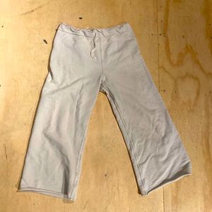 Nili Lotan cropped sweats in cream